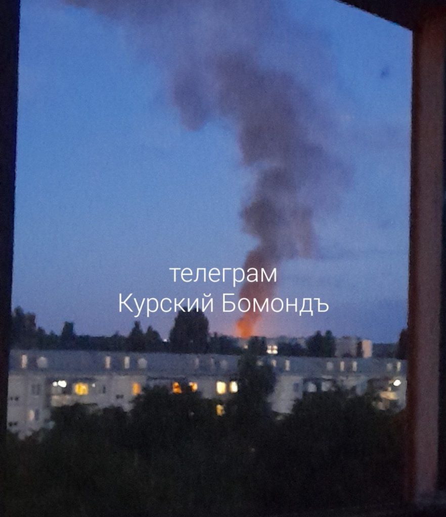 В микрорайоне Волокно в Курске прогремел взрыв и возник пожар