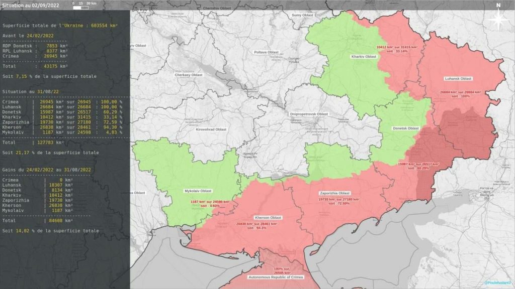 Территория контролируемая на данный момент Россией