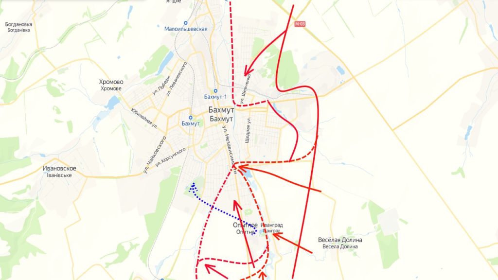 Наступление ВС РФ на Артемовск - обстановка на утро 13.10.22