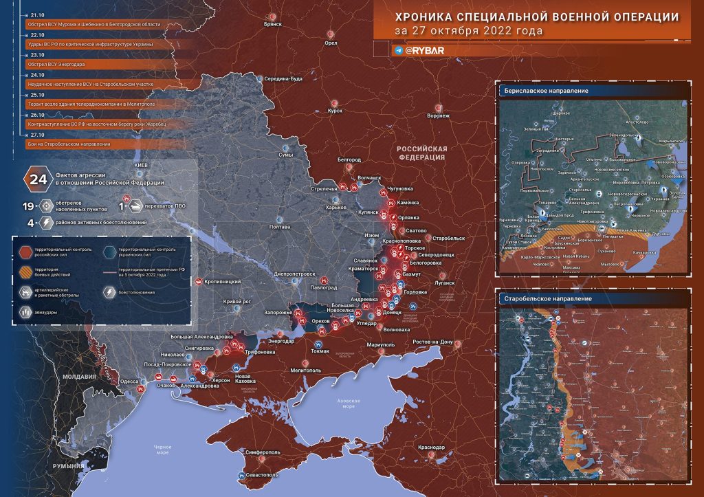 Новости специальной военной операции за 27 октября 2022 года