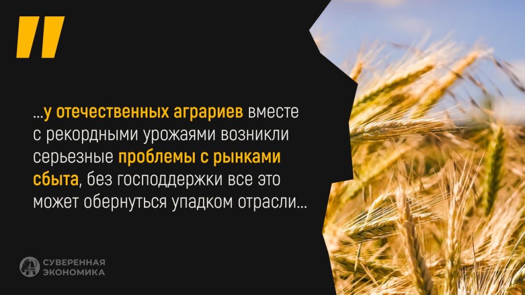 Государство протянуло руку помощи сельхоз экспортерам — никто не собирается разбазаривать рекордный урожай