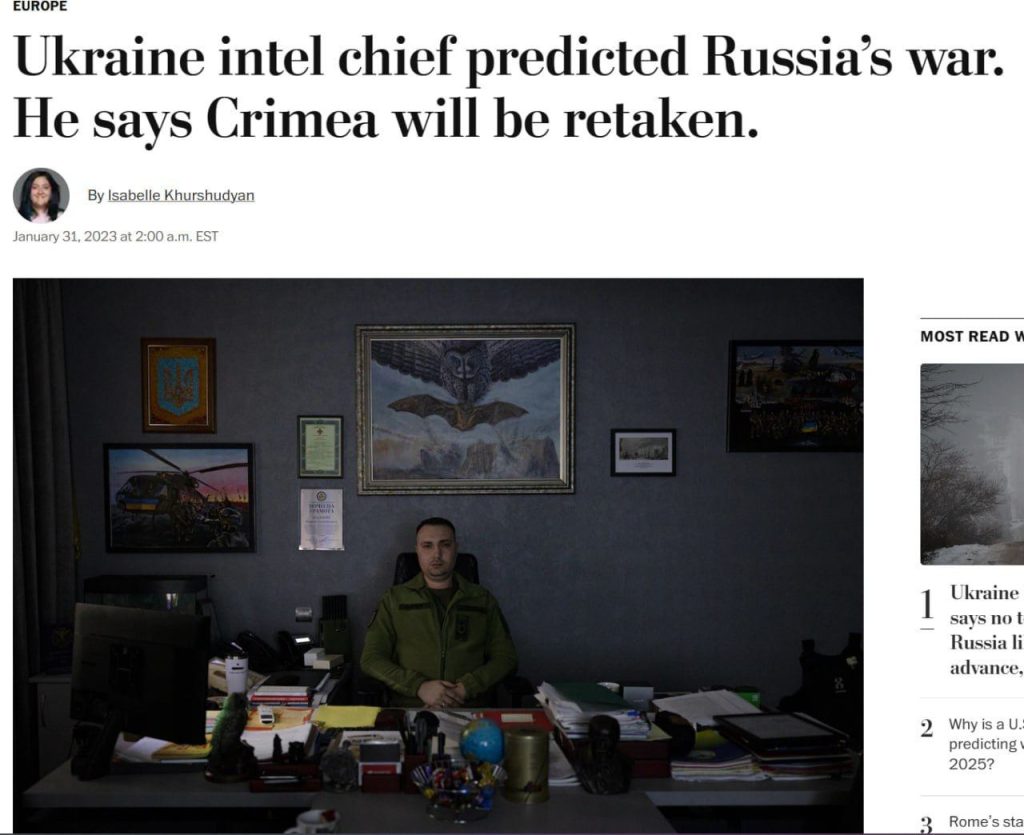 Глава ГУР Украины Буданов заявляет, что Крым будет «отвоеван» – The Washington times