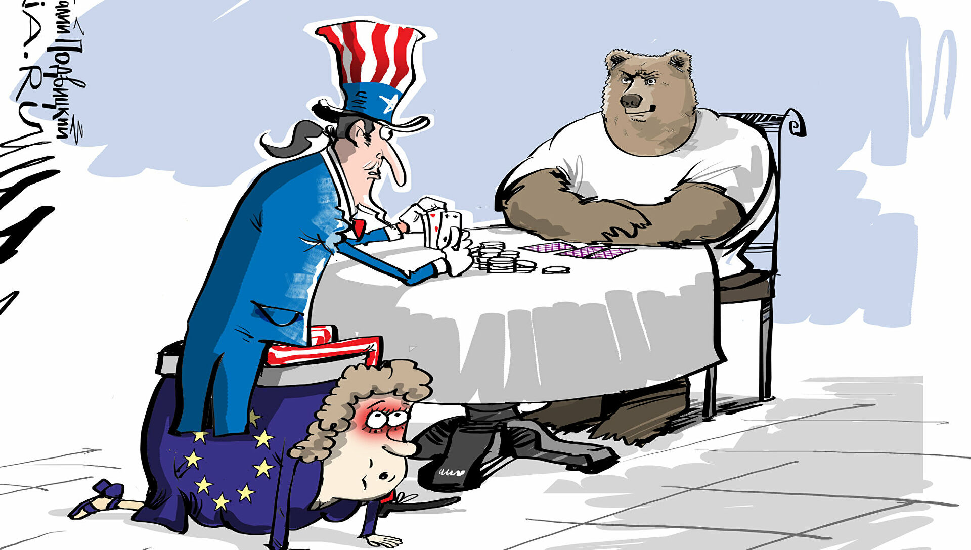 карикатуры на сша