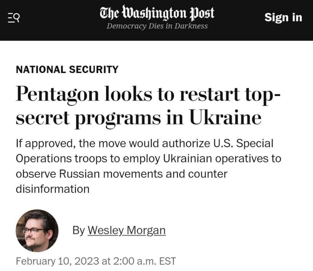 США используют украинцев для сбора информации о военных РФ – The Washington Post