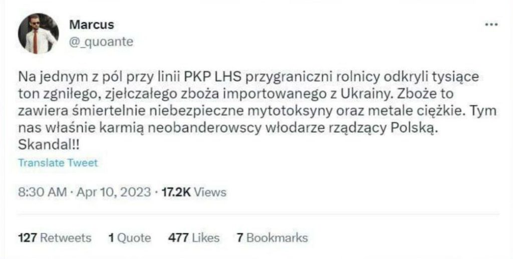 В Польше недовольны импортом украинского зерна