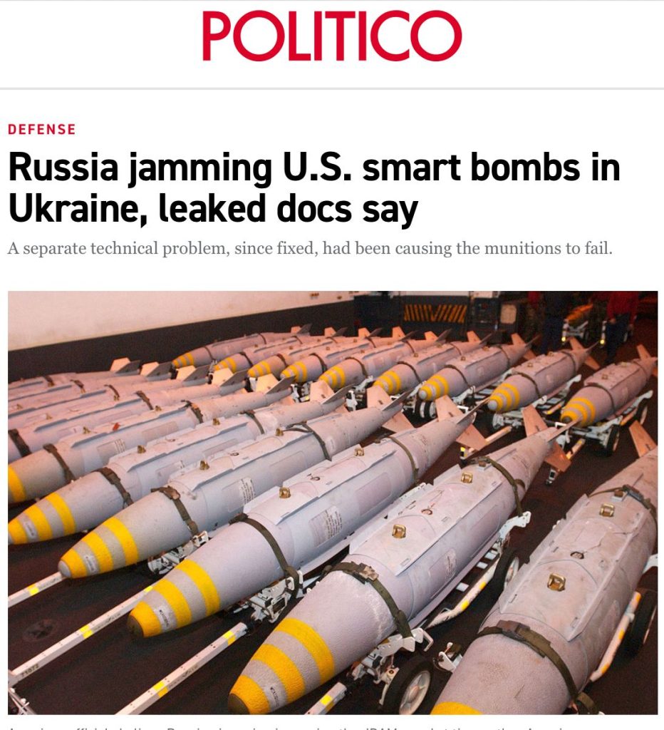 ВС РФ научились сбивать американские «умные бомбы» JDAM – Politico