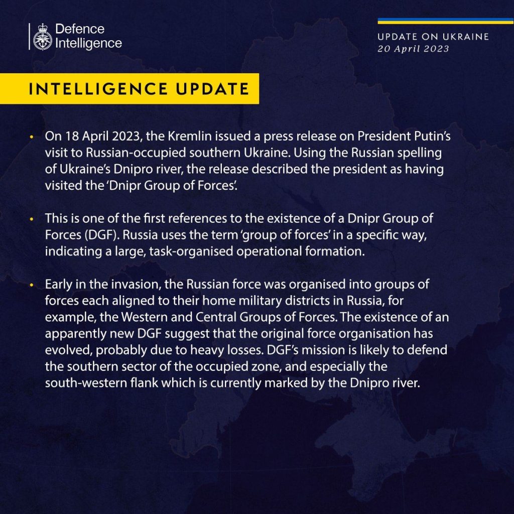 Возможно, Россия создала новую группу войск для обороны своих новых территорий
