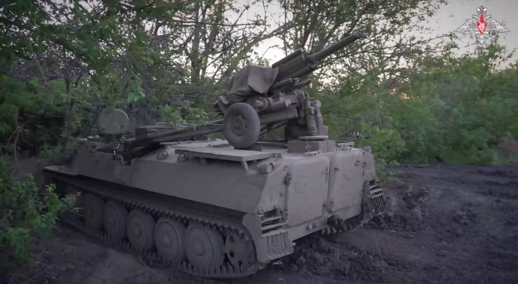 Использование 82-мм миномета 2Б9 «Василек», который смонтирован на МТЛБ в целях повышения маневренности при работе