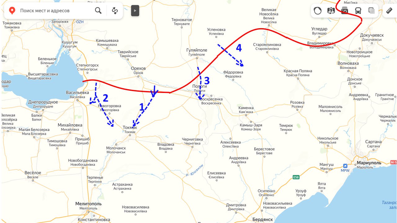 Карта украины орехово запорожской области