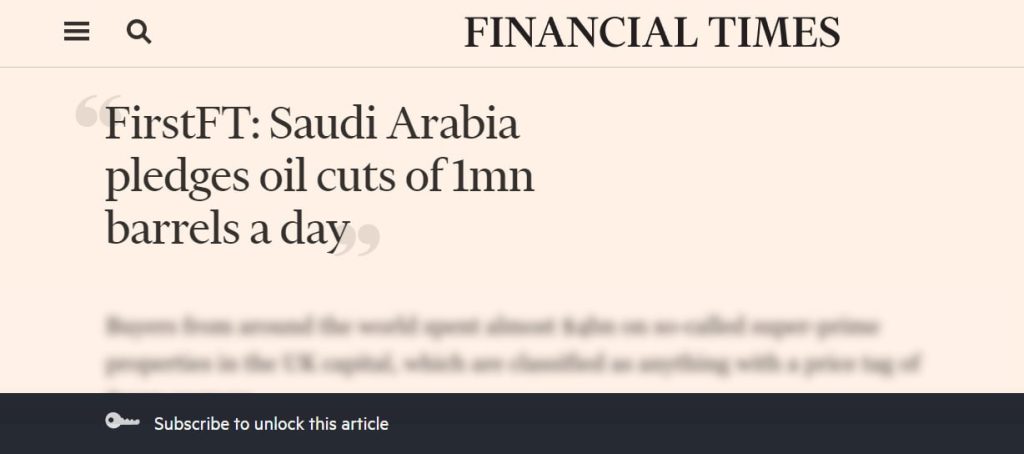 Страны ОПЕК+ договорились сократить добычу нефти – Financial Times