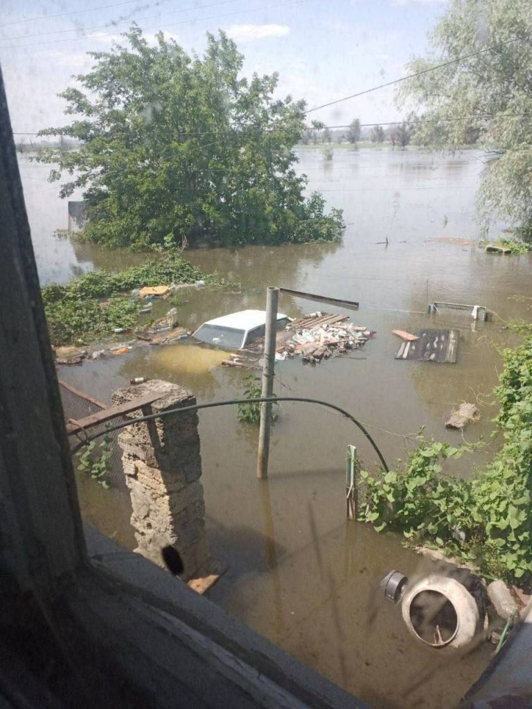 Город Алешки в Херсонской области почти полностью затоплен