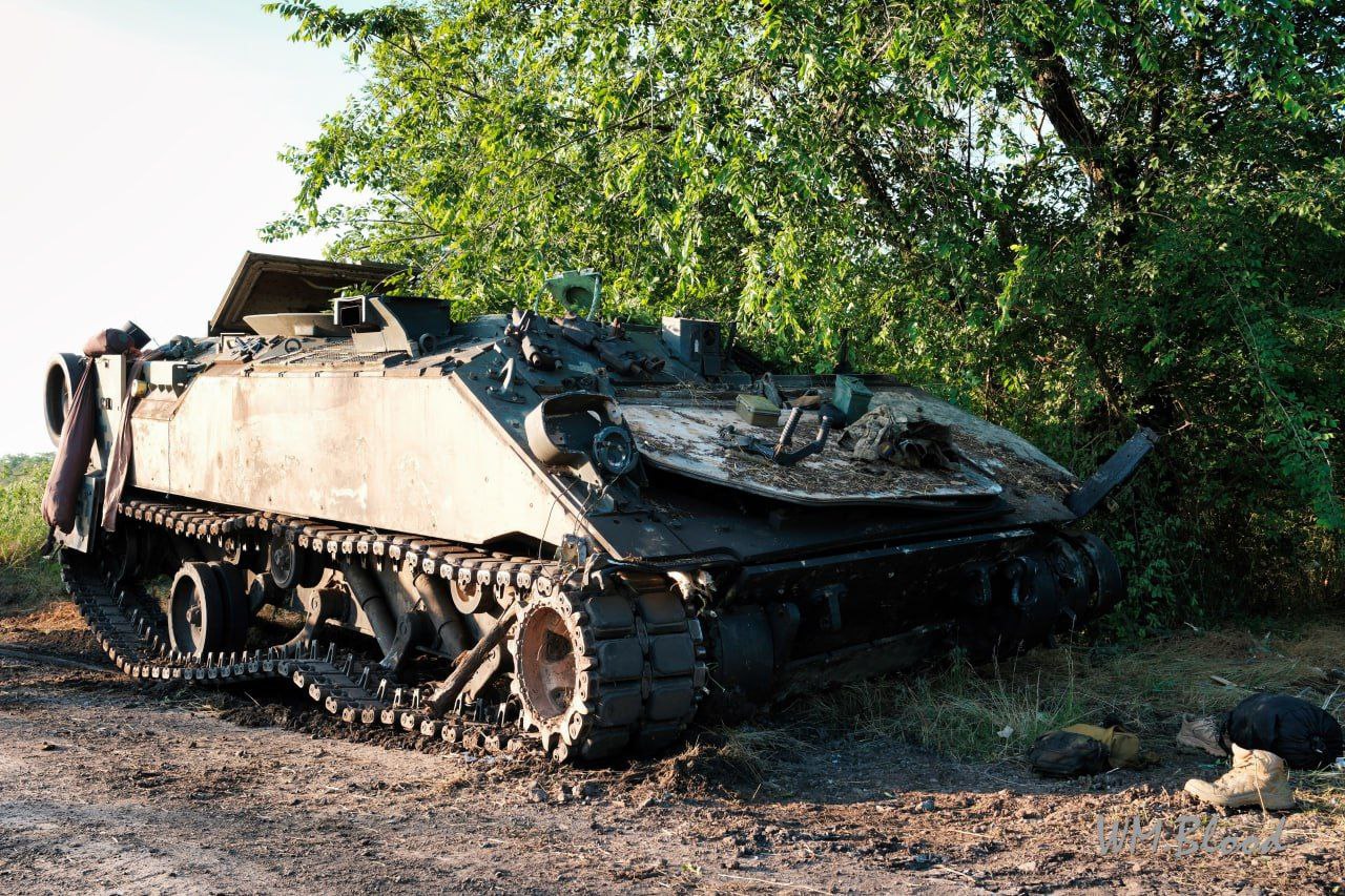 Свежая партия уничтоженных МБП «Bradley» из Запорожской области