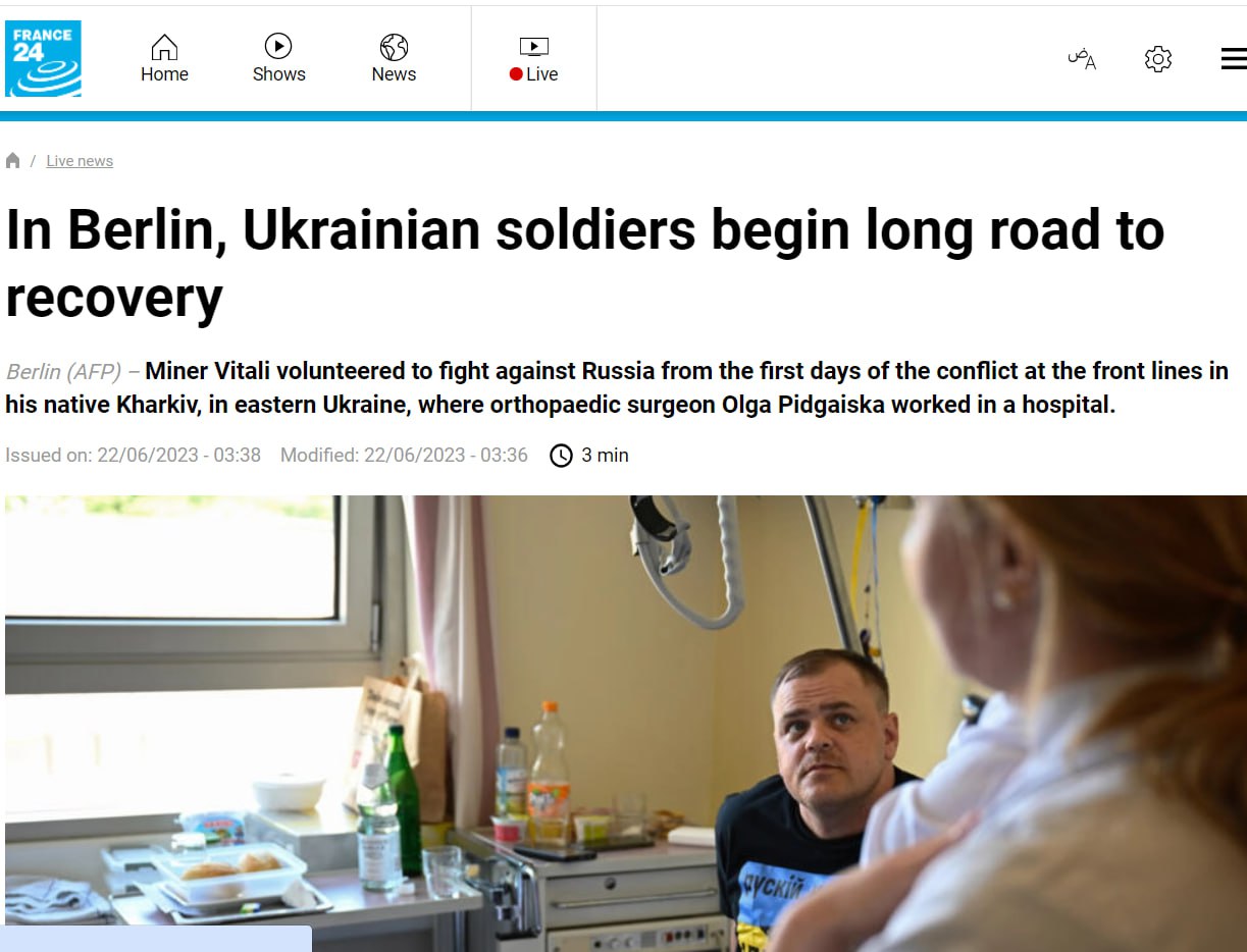 Сотни украинских боевиков прошли лечение в Германии — France 24
