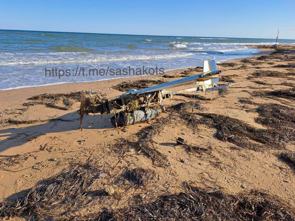 Со стороны Порта «Кавказ» обнаружен ударный беспилотник