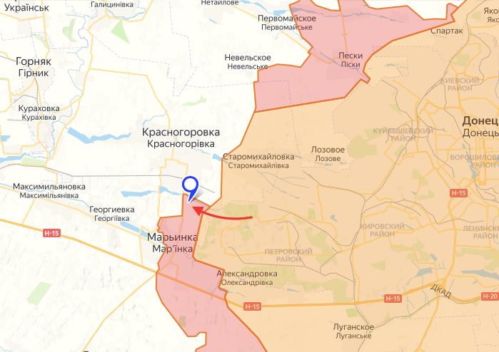 ВС РФ прорвали оборону ВСУ у шахты «Трудовская» (марьинское направление)