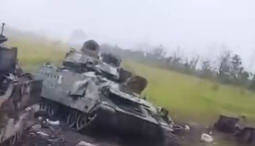 За сутки российские бойцы уничтожили 7 танков Leopard и 10 БМП Bradley