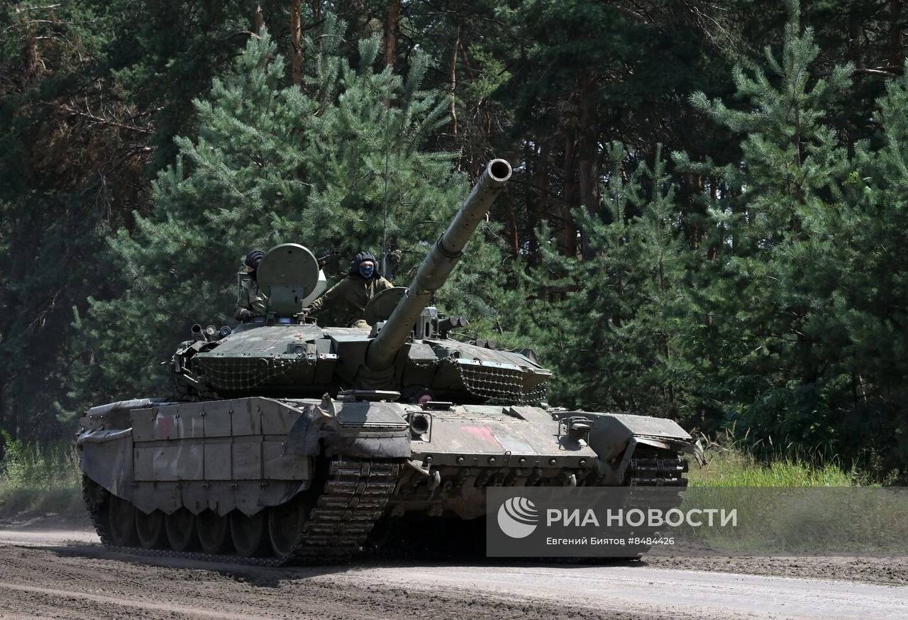 Боевая работа экипажа танка Т-90М «Прорыв» на Краснолиманском направлении