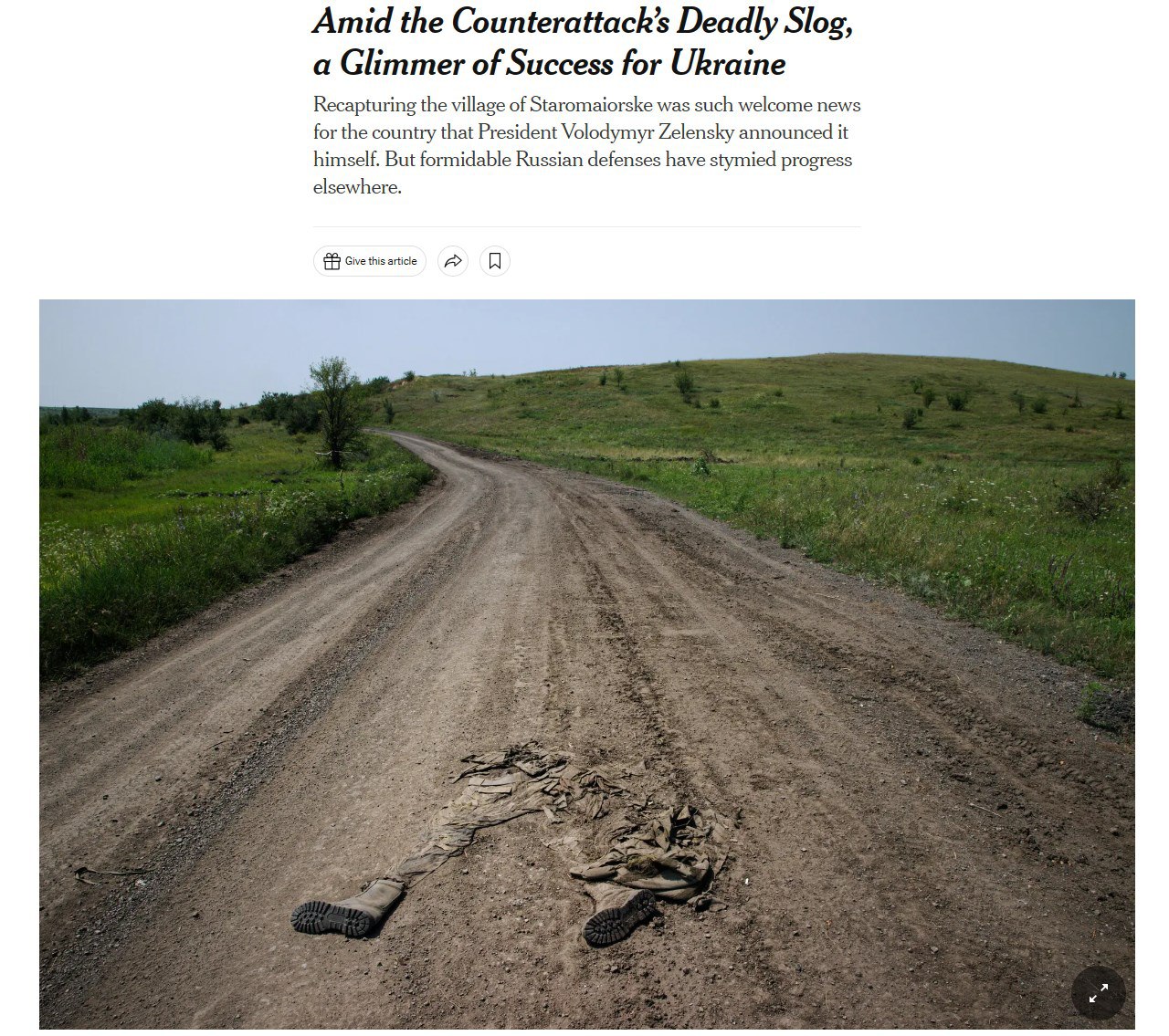 New York Times пишет о "высоких потерях" ВСУ на юге Украины