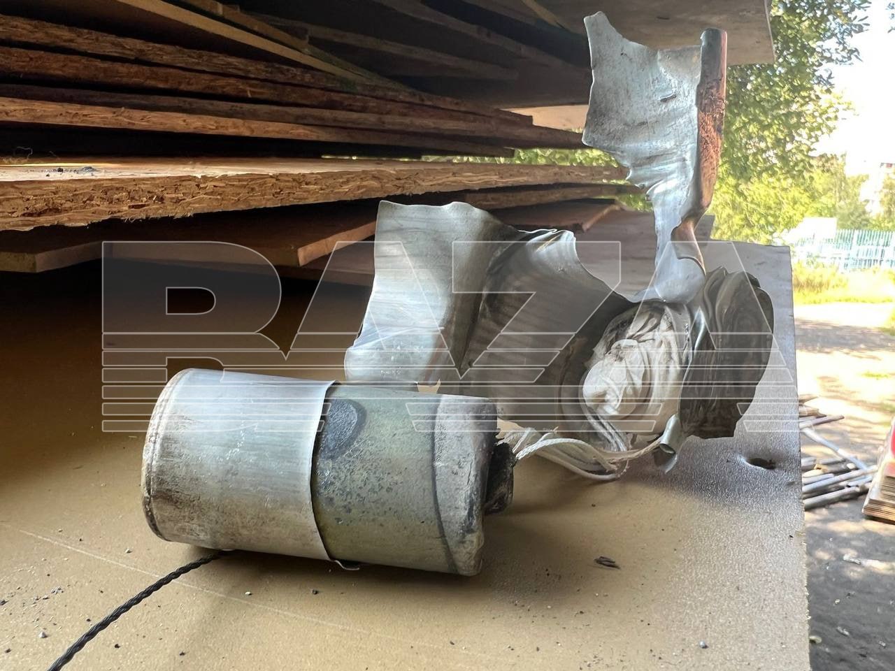 Тепловой снаряд на нераскрывшимся парашюте обнаружили в Балашихе