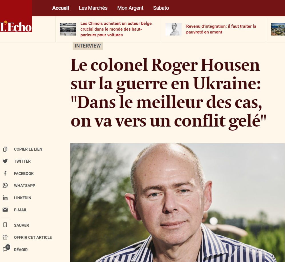 «Движемся к замороженному конфликту» - L’Echo