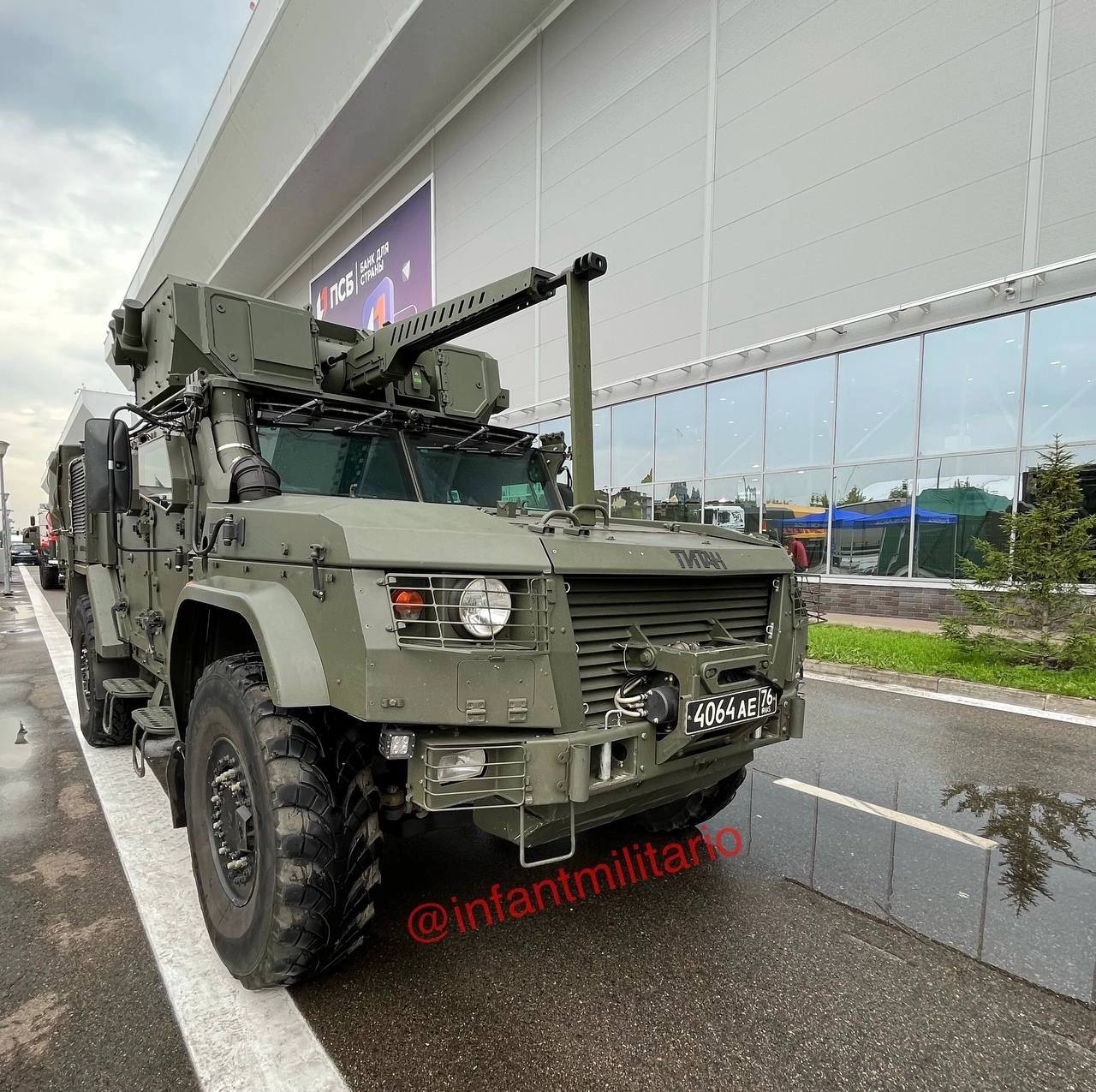 Бронеавтомобиль "Титан" с новым боевым модулем "Спица", в преддверии МВТФ «Армия-2023»