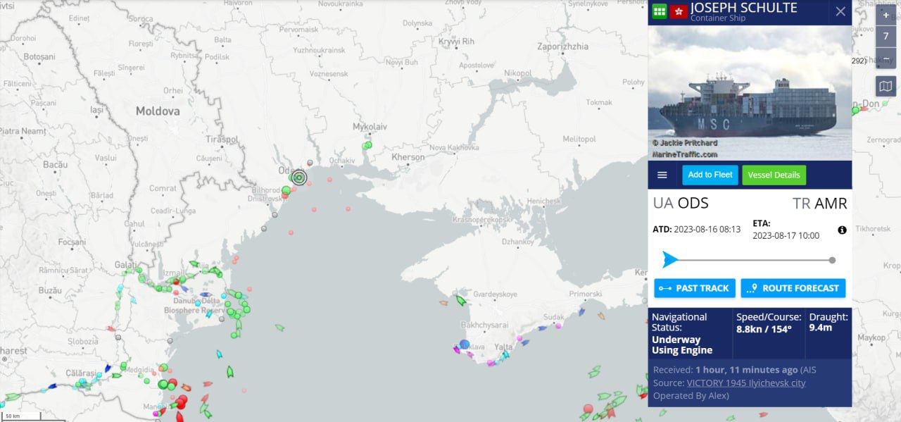 Из одесского порта вышло первое судно после прекращения зерновой сделки