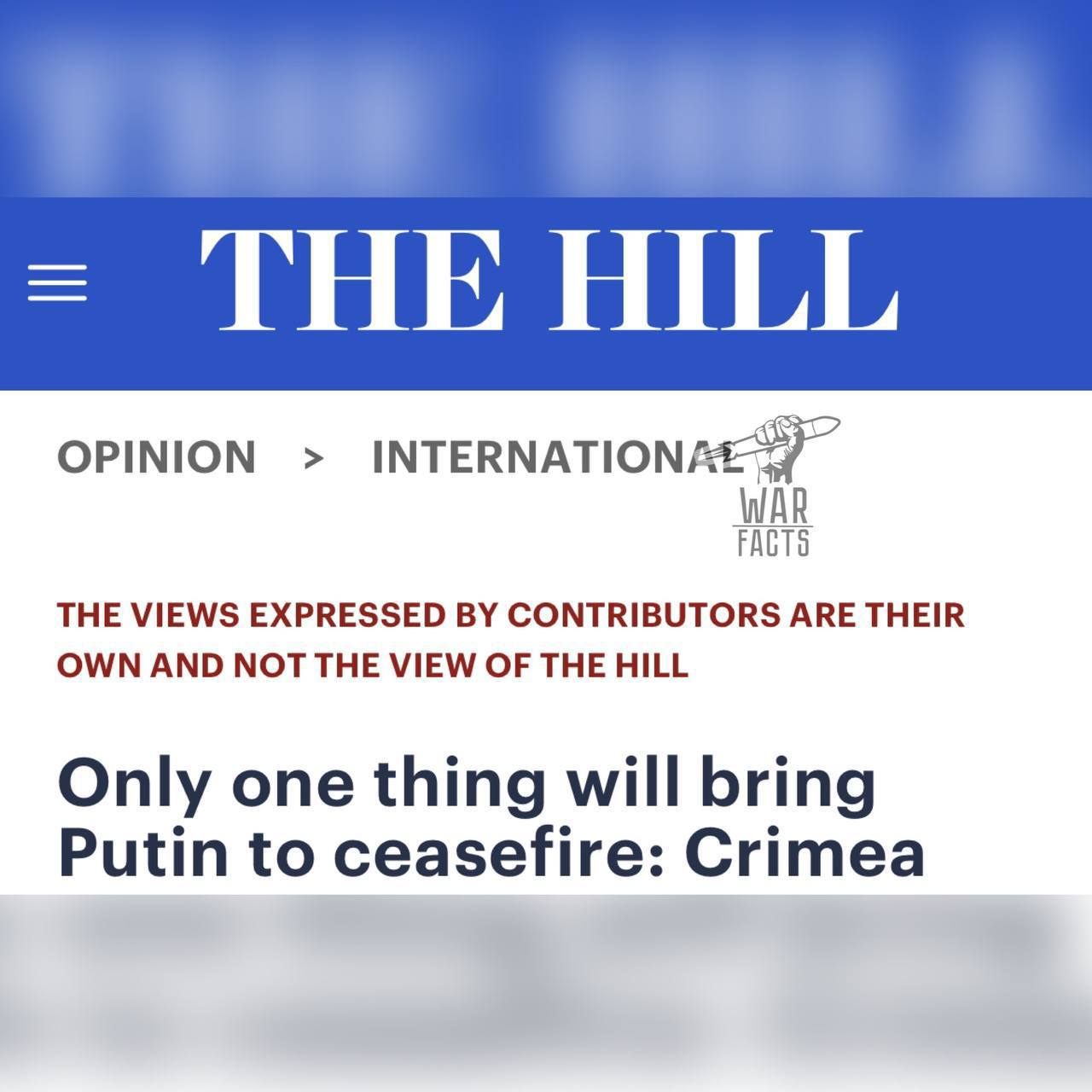 Угроза потери Крыма может заставить Путина отступить