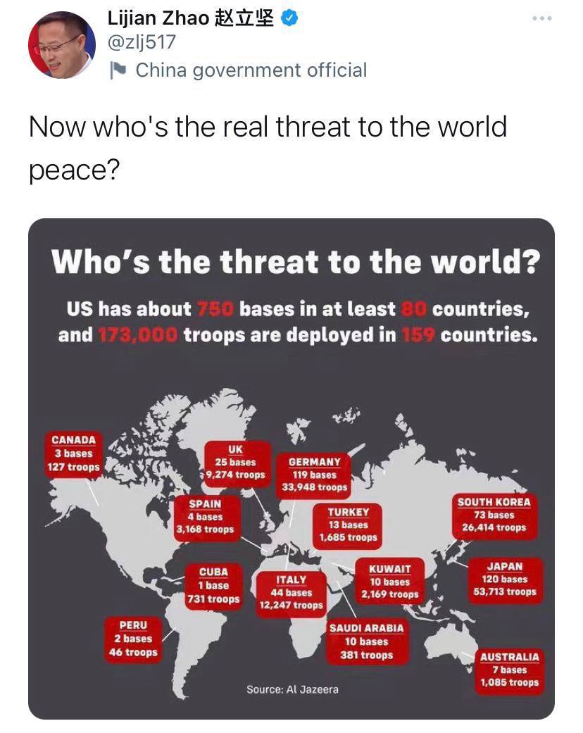 «И кто тут реальная угроза миру во всем мире?»