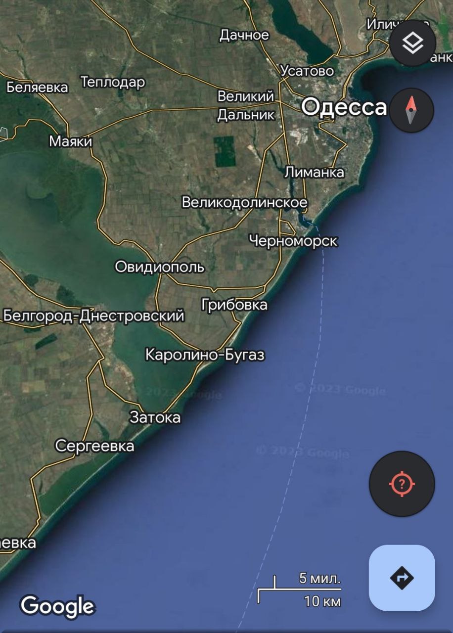 Прилёты по Одесской области