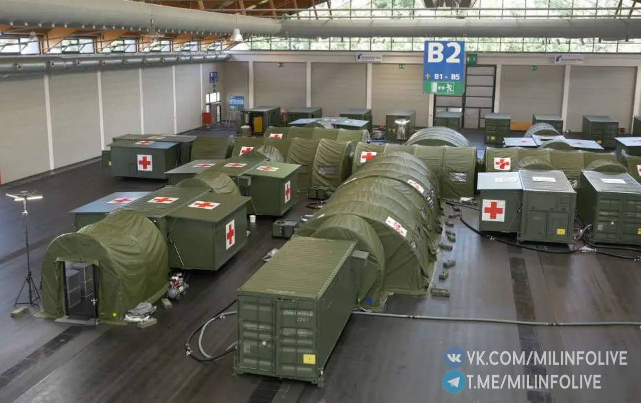 Немецкий концерн Rheinmetall сообщает, что поставил Украине / ВСУ новый мобильный госпиталь на 32 койко-места