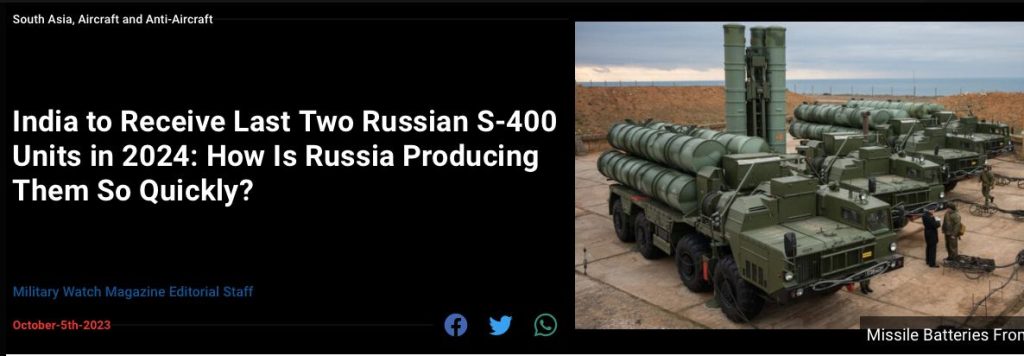 На Западе поражены скоростью производства российских ЗРК С-400