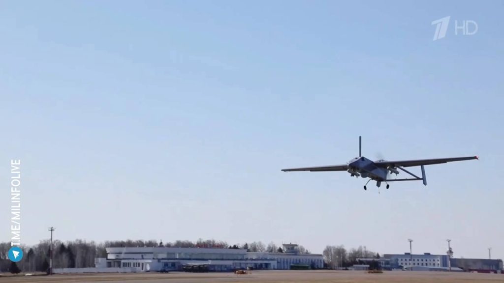 Разведывательно-ударный БПЛА «Форпост-РУ» с управляемыми авиационными бомбами УАБ-20 ОФЛ