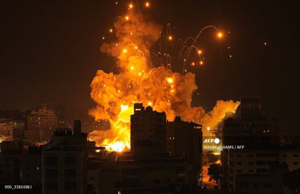 Ночные удары ВВС Израиля по объектам на территории Сектора Газа
