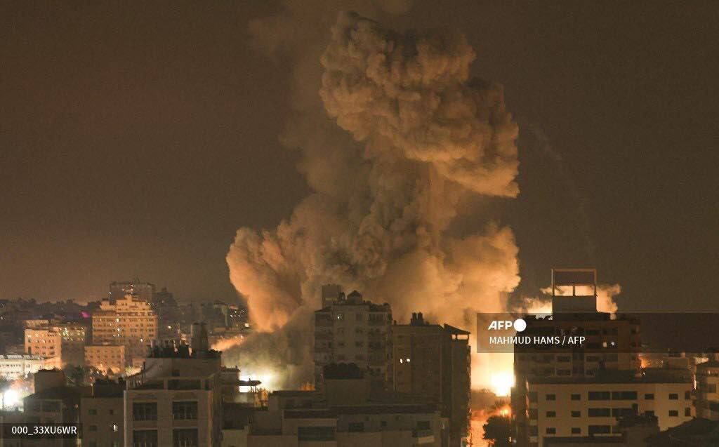 Ночные удары ВВС Израиля по объектам на территории Сектора Газа