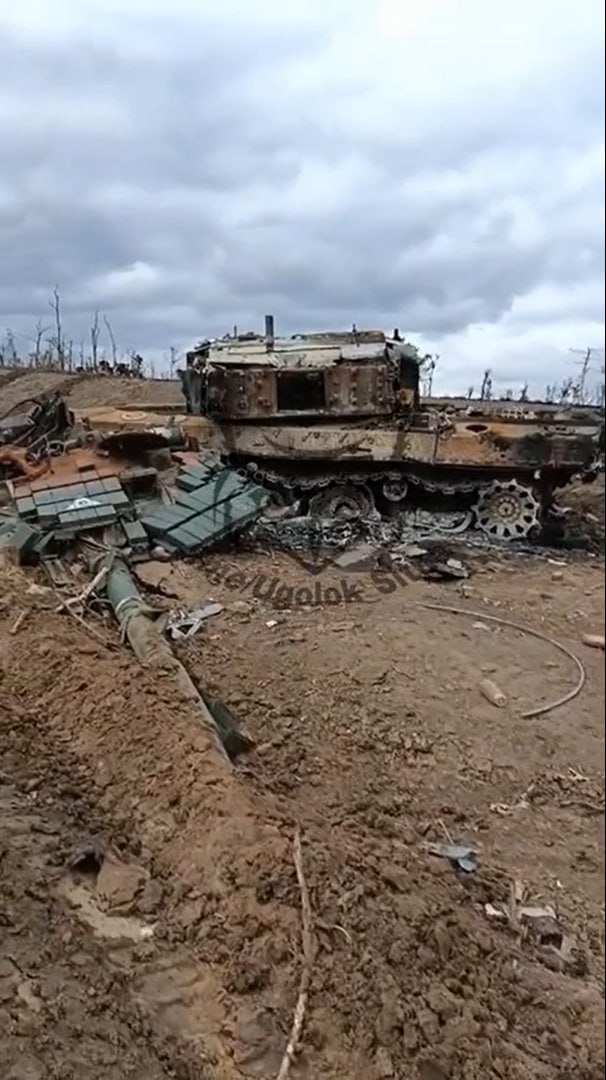 Качественные кадры вблизи британского Challenger 2, уничтоженного нашими противотанкистами еще в начале сентября под Работино