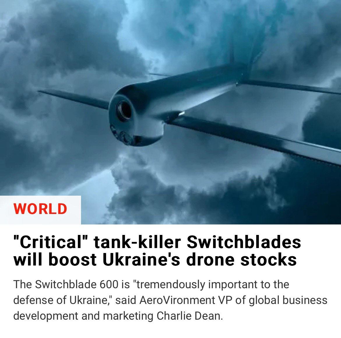 США передаст Украине крупную партию Switchblade 600 – Newsweek