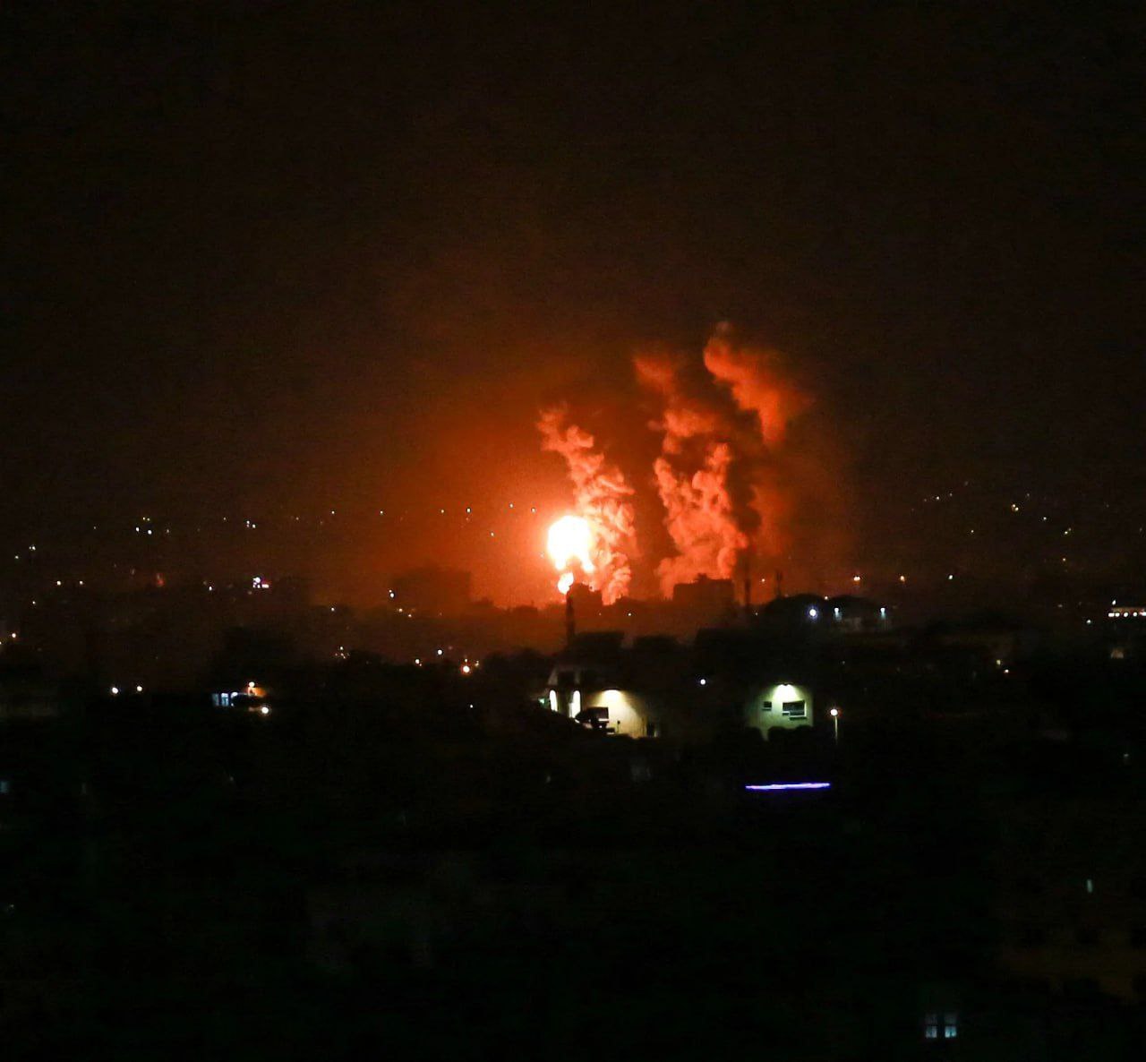 Кадры ударов по сектору Газа