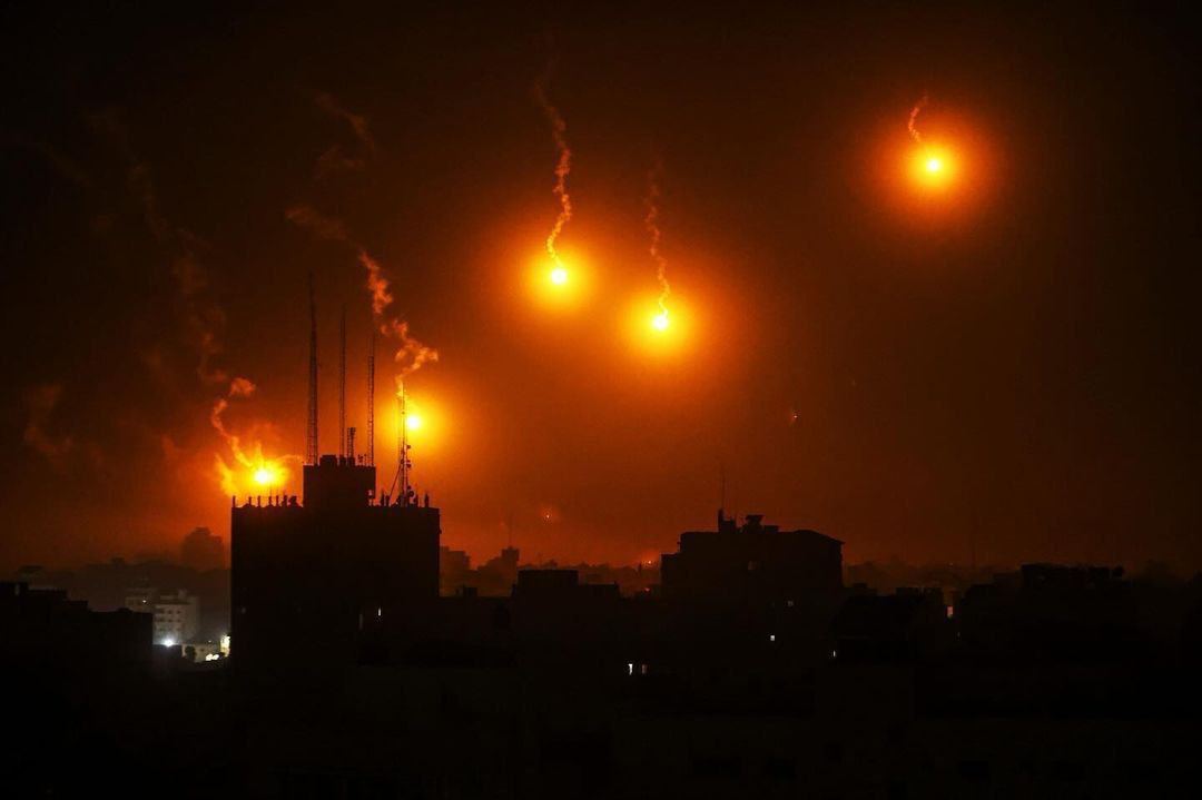 Над северной частью сектора Газа ЦАХАЛ запустил осветительные снаряды