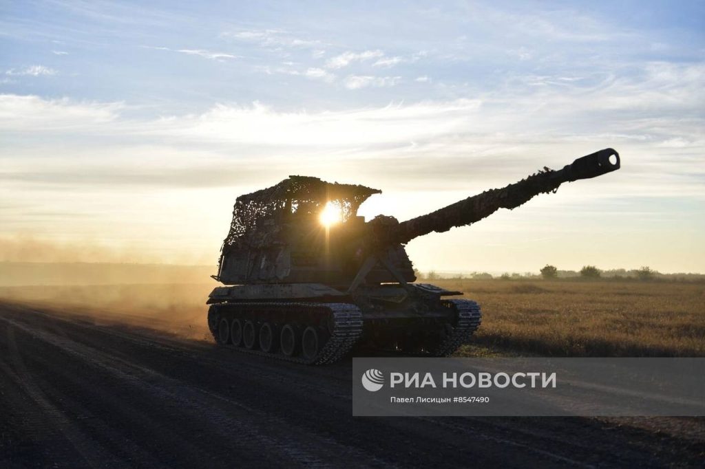 Боевая работа расчёта 152-мм самоходной гаубицы 2С19 «Мста-С» 19-й мотострелковой дивизии на Запорожском направлении