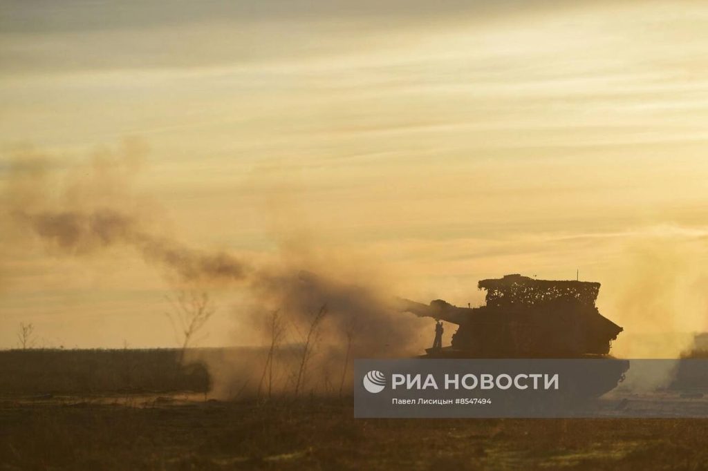 Боевая работа расчёта 152-мм самоходной гаубицы 2С19 «Мста-С» 19-й мотострелковой дивизии на Запорожском направлении