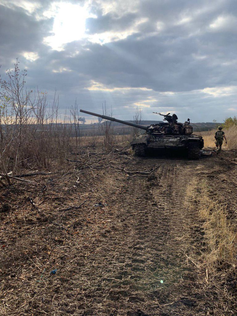 Боевая работа экипажей танков Т-80БВМ с огневых позиций на Краснолиманском направлении