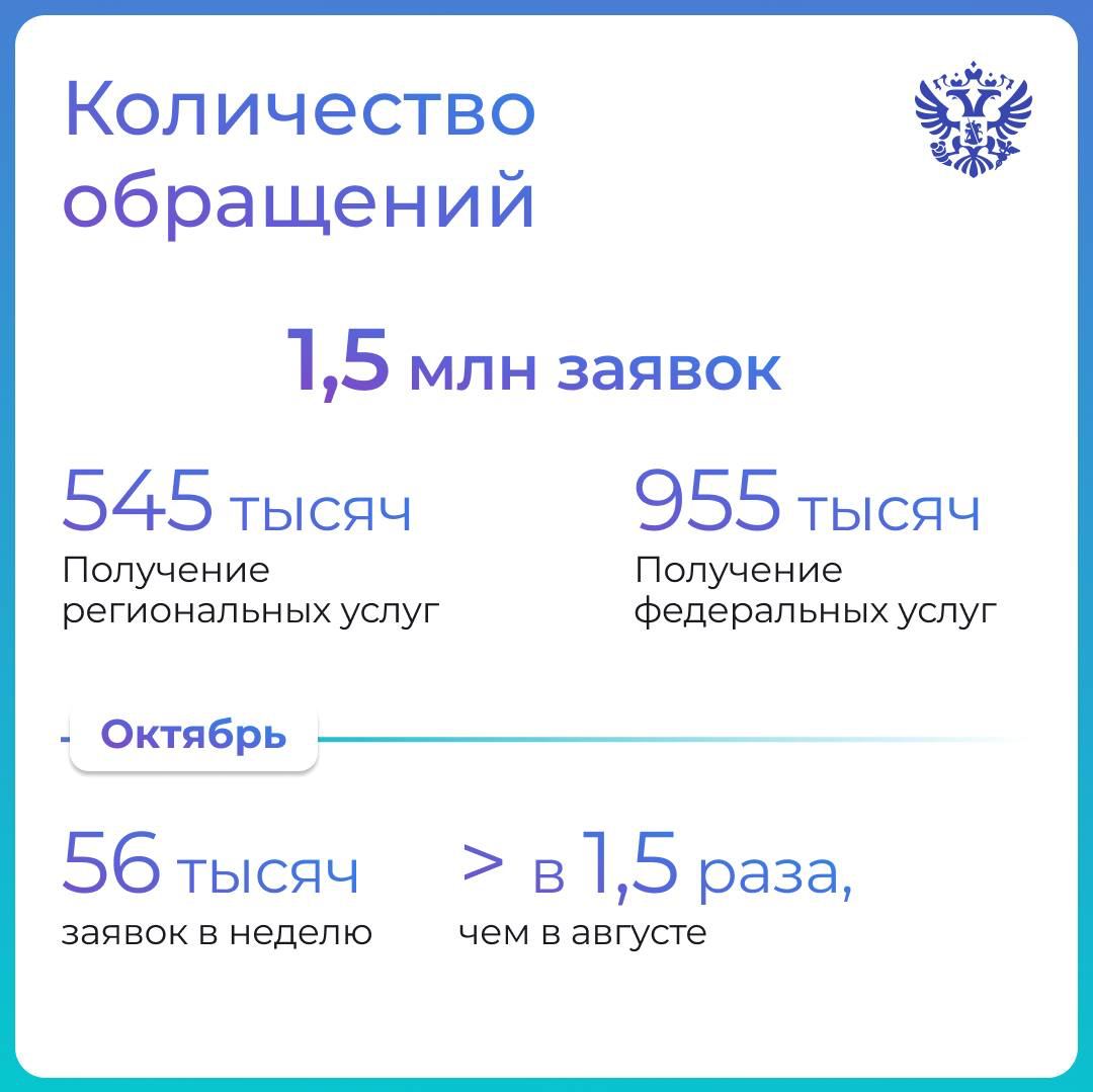 Итоги предоставления госуслуг в новых регионах за 10 месяцев 2023 года