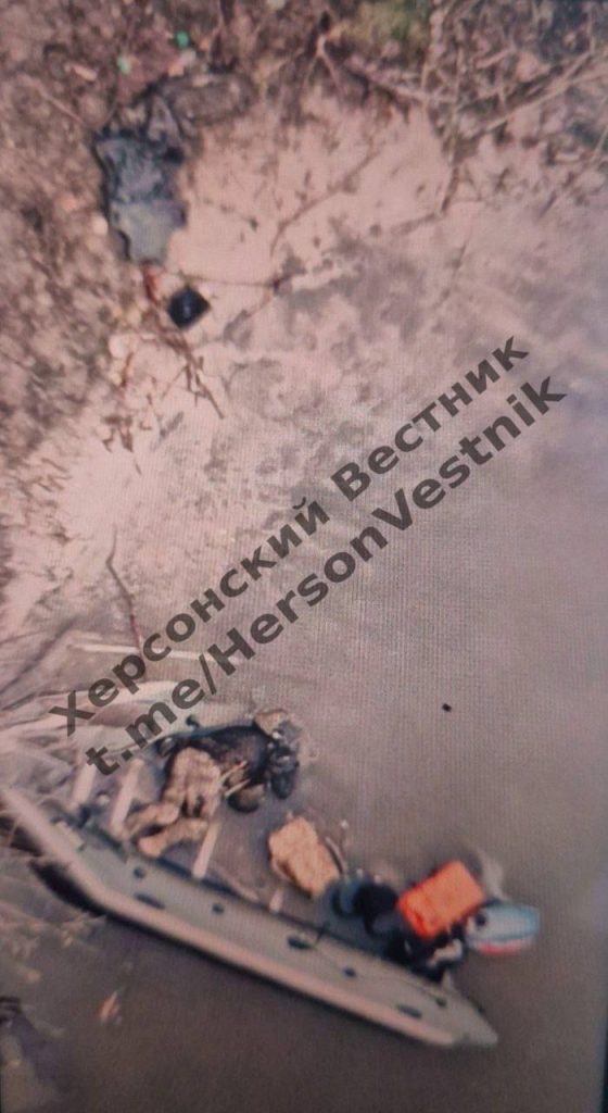 Российские военнослужащие ликвидировали очередных ВСУ-шников, которые пытались переправиться на другой берег в районе Крынок