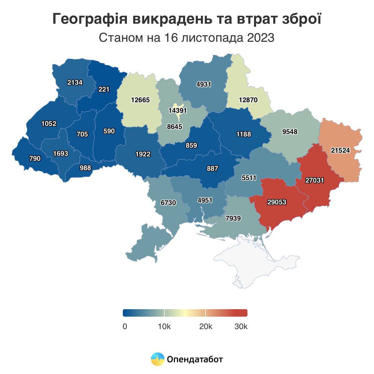 Более 175 тысяч единиц оружия были украдены на Украине с начала СВО