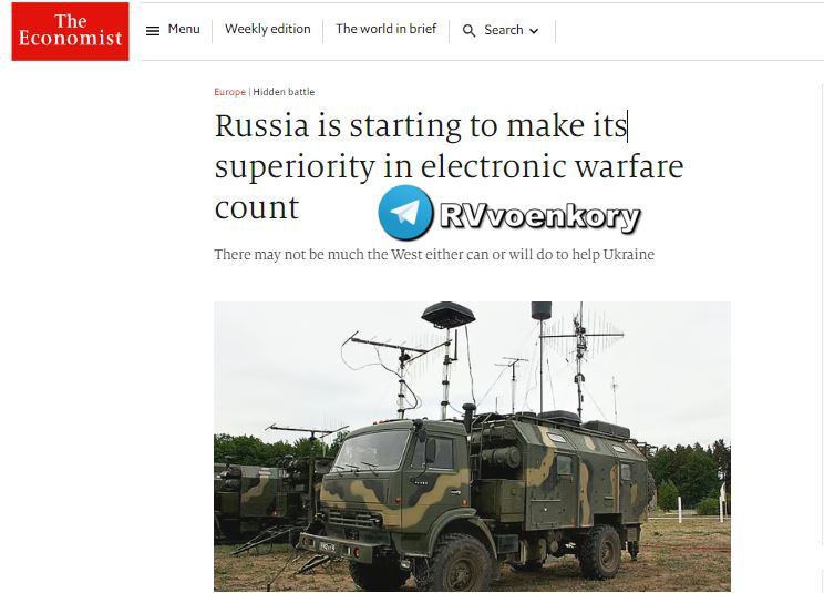 Превосходство России в радиоэлектронной борьбе начало играть роль на поле боя: возможно, Запад мало что может сделать, чтобы помочь Украине, – The Economist