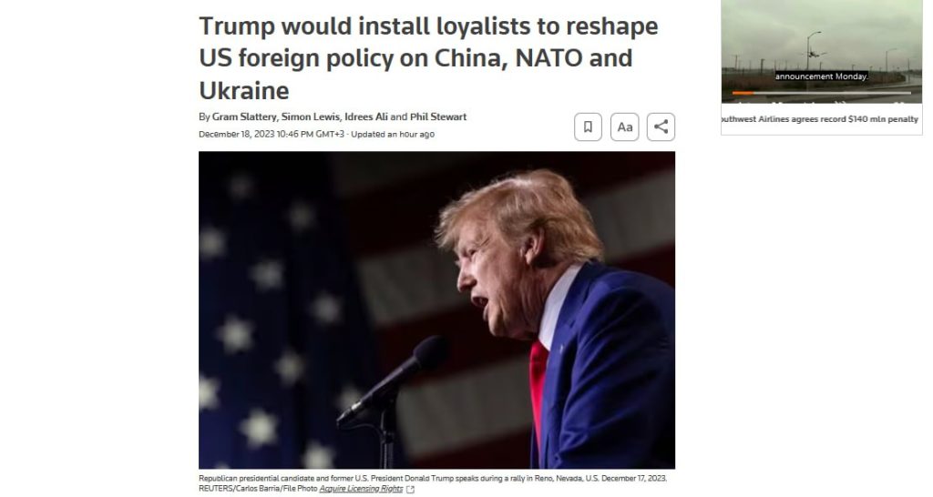 На Западе опасаются, что Трамп бросит Украину, если станет президентом