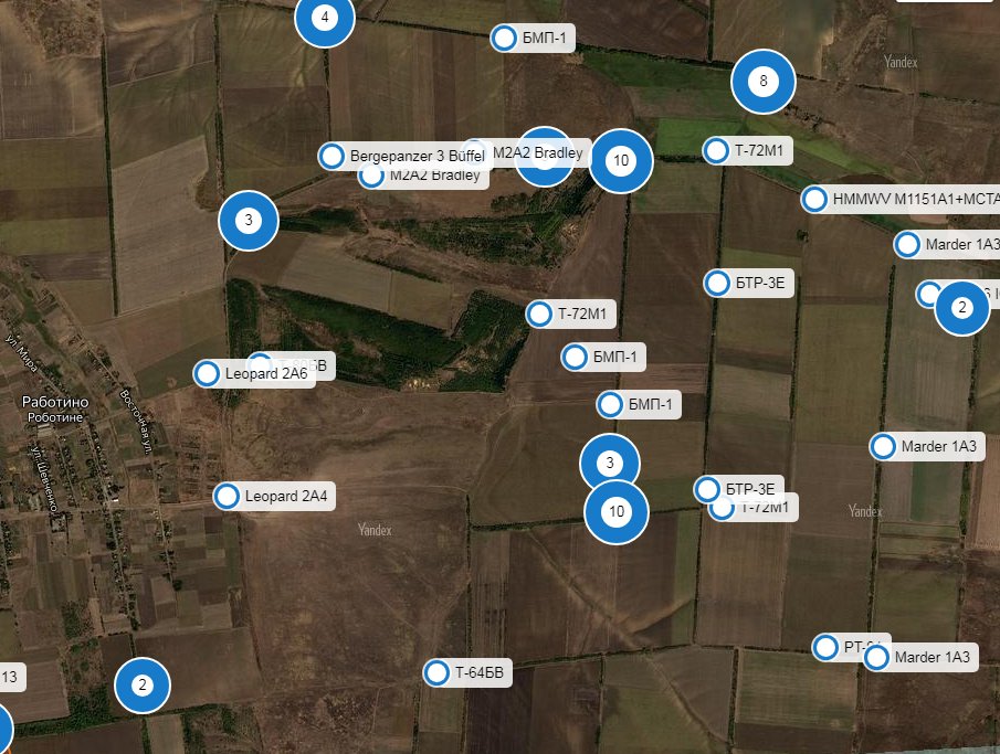 Работино - крупнейшее кладбище танков и бронетехники XXI века на пятачке диаметром в 10км