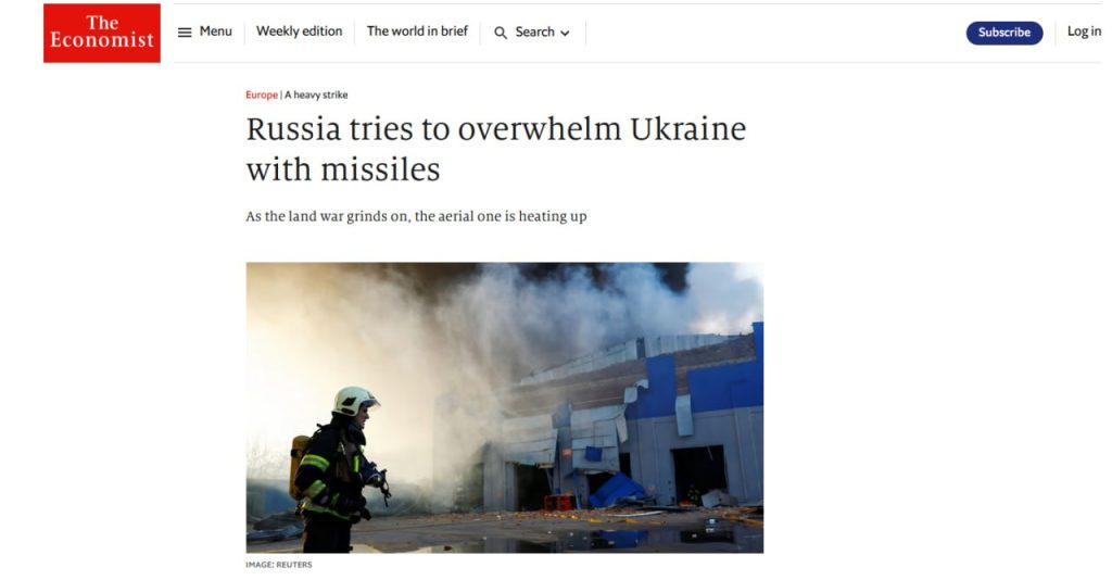 The Economist: российские ракеты разнесли заводы по производству снарядов и беспилотников для ВСУ