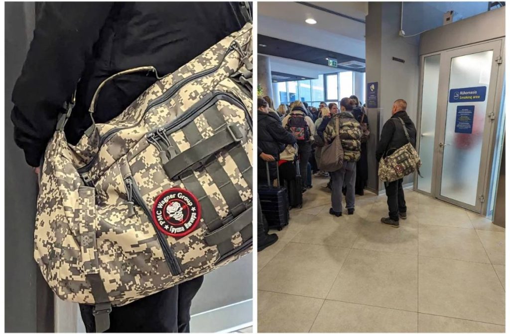 В Вильнюсе задержали и оштрафовали мужчину с нашивкой ЧВК «Вагнер»