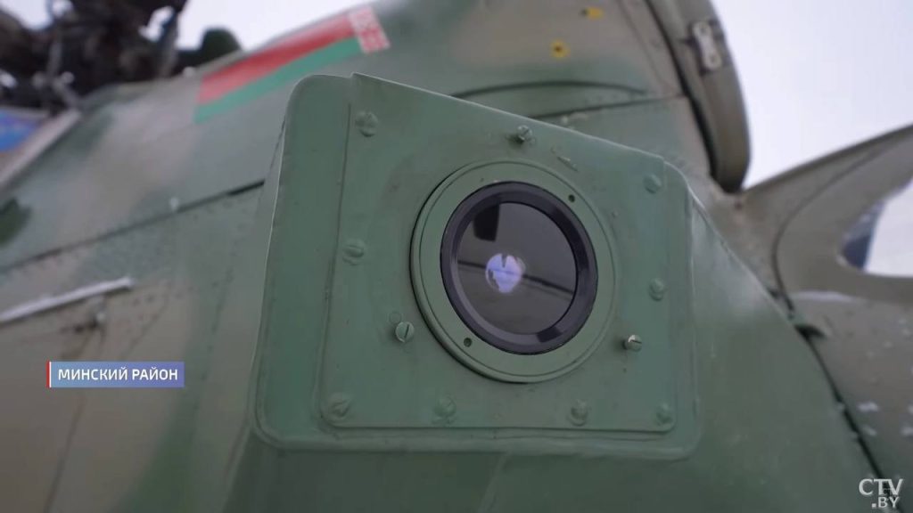 Транспортно-боевой вертолёт Ми-35М с БКО Л-370 «Витебск» на вооружении вертолётной эскадрильи 50-й смешанной авиационной базы ВВС Республики Беларусь в Мачулищах